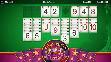 Play Freecell Solitaire (Green Theme) - Online Game